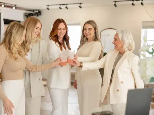 the team at livio medspa celebrating in office the team at livio medspa celebrating in office